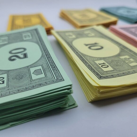 Monopoly Replacement Money Dollars Vintage 1974 Original Parts Pieces Craft - Picture 5 of 5